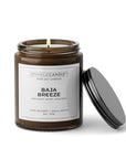 Sparkle Candle Baja Breeze candle with label on a white background