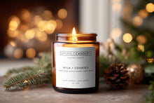 Load image into Gallery viewer, milk-and-cookies-soy-wax-candle-vanilla-christmas